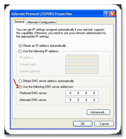 Cấu hình DNS cho Windows XP 41